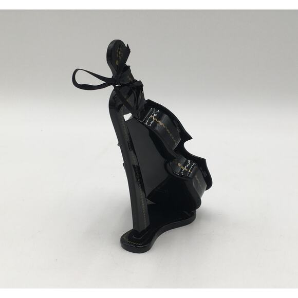 Russian Lacquer Signed Folk Art Hinged Trinket Box Violin/Cello with Stand - Picture 4 of 6